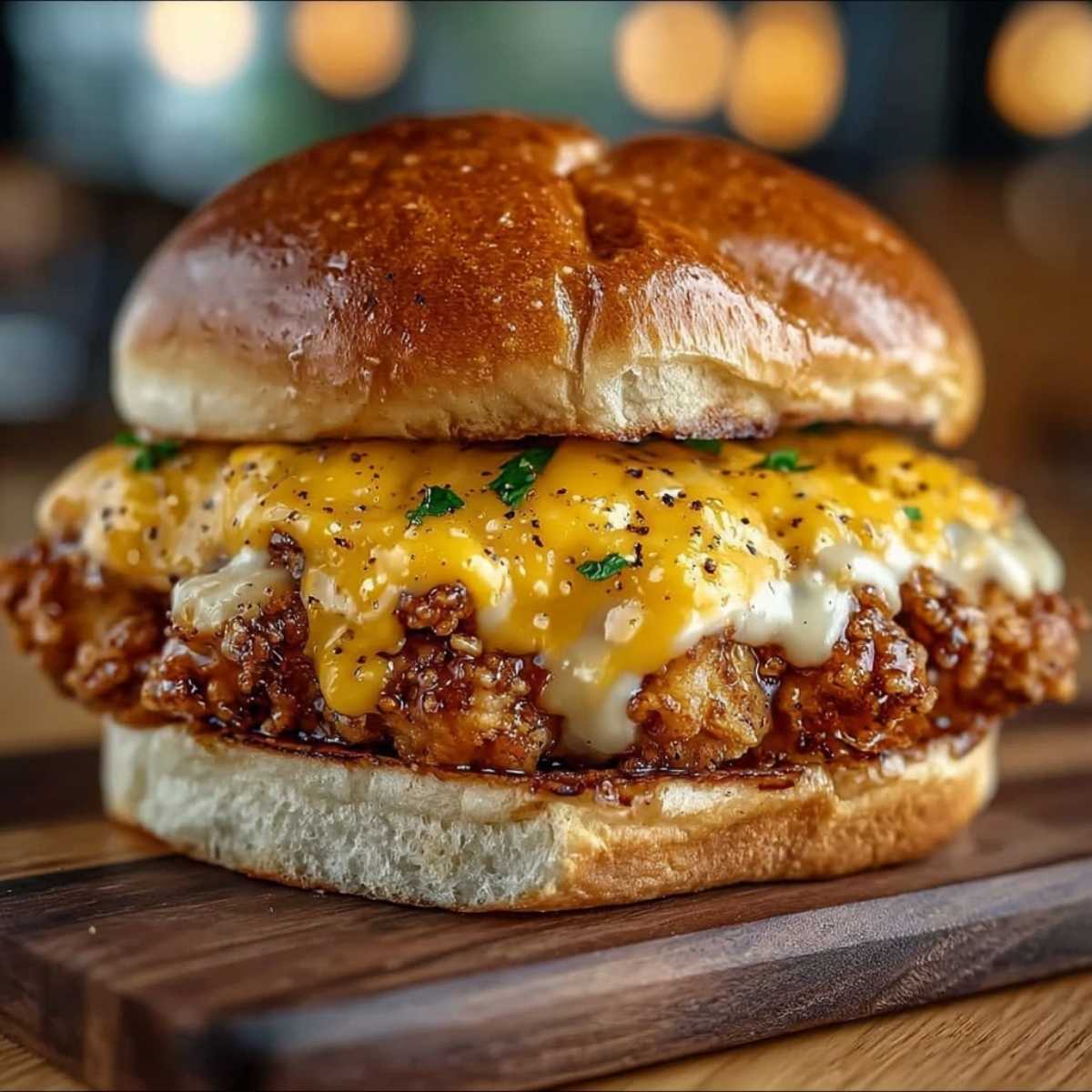 Cajun chicken sloppy joes on toasted brioche buns, featuring saucy ground chicken, melted cheese, and Cajun seasoning.