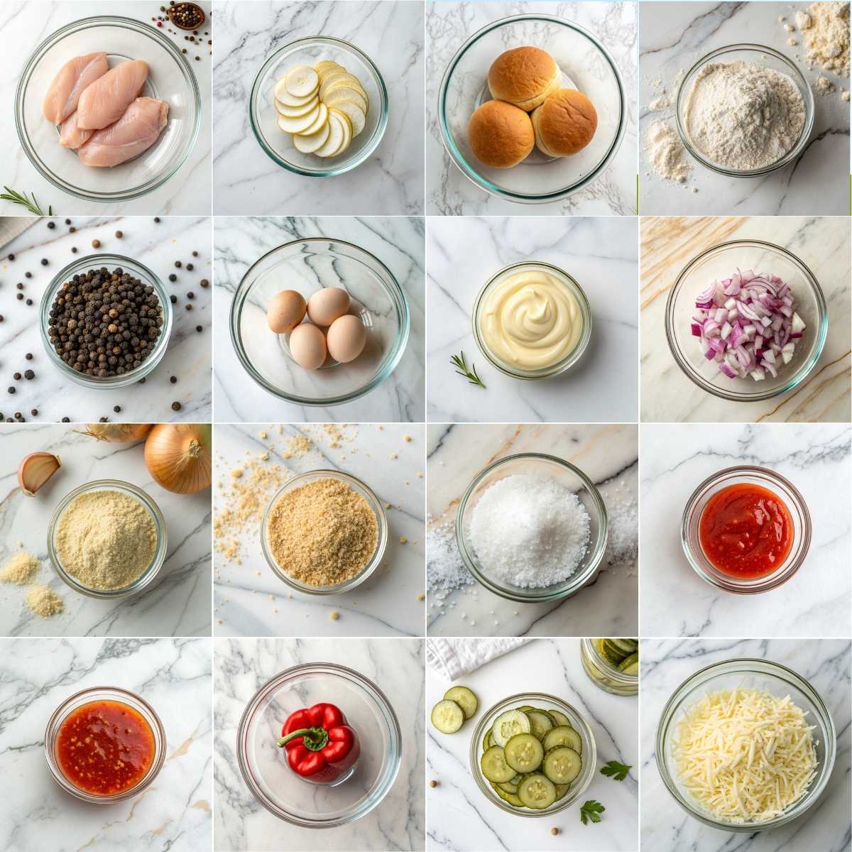 Easy Bang Bang Chicken Sliders 10 Ingredients for easy bang bang chicken sliders with crispy chicken, panko crumbs, Hawaiian rolls, lettuce and sauce pic