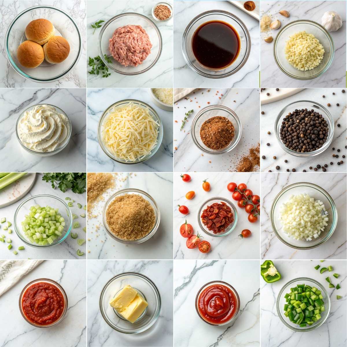 Easy Cajun Chicken Sloppy Joes 10 Ingredients for Cajun chicken sloppy joes with ground chicken tomato sauce peppers onions buns ready to serve family meals