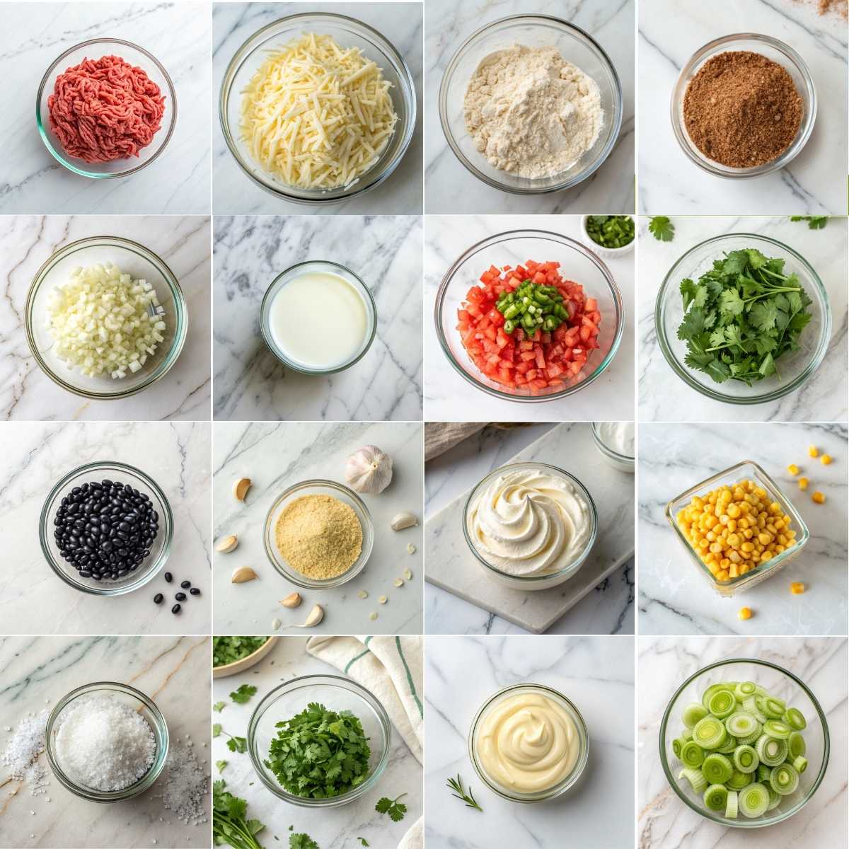 Easy Cattle Drive Casserole 10 Ingredients for easy cattle drive casserole with ground beef, biscuit mix, cheddar cheese, beans, corn and creamy topping