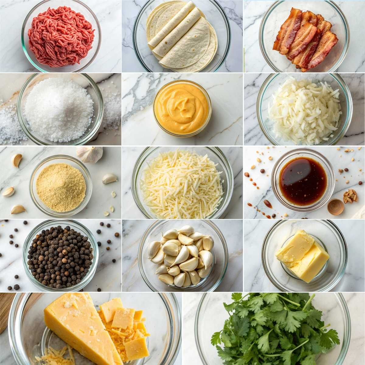 Easy Garlic Butter Beef Cheeseburger Rollup 10 Ingredients for garlic butter beef cheeseburger rollup with ground beef, bacon, crescent dough, cheddar, mozzarella cheese!