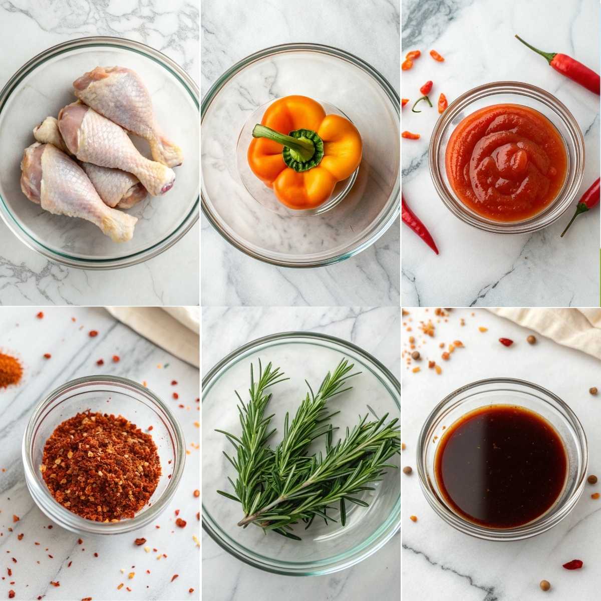 Best Grilled Chicken Marinade 11 Ingredients for grilled chicken with boneless chicken breasts peppers tomato sauce herbs and spices ready for marinating today